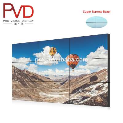 49 '' Full HD video wall controller 3.5mm bezel ultra narrow bezel lcd display for advertising